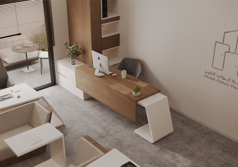 Minimalist, neat and efficient office design
