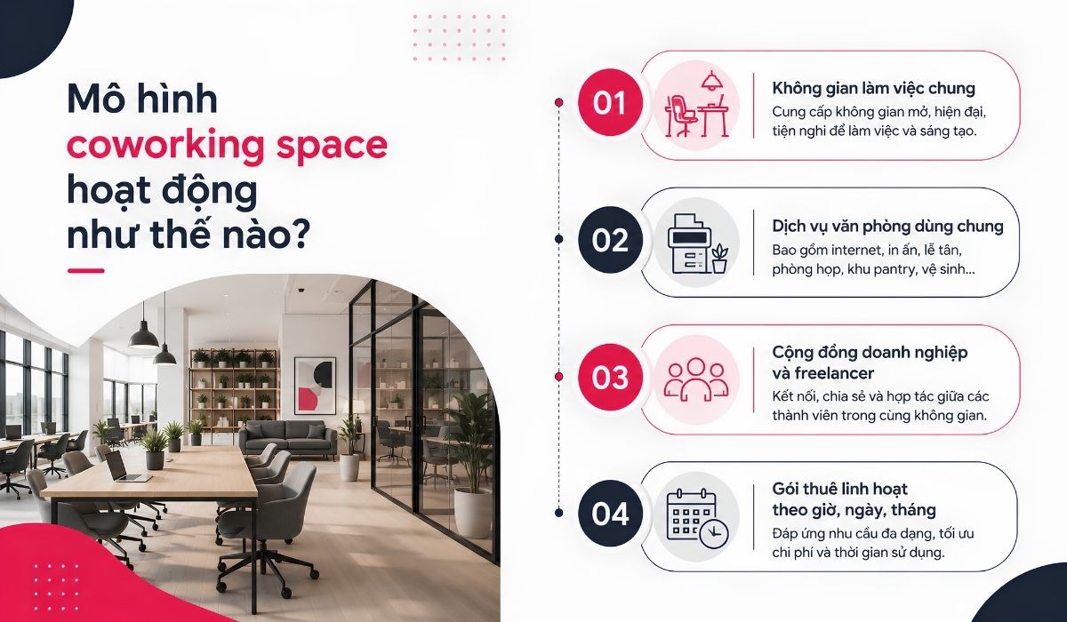 Cách mô hình coworking space hoạt động
