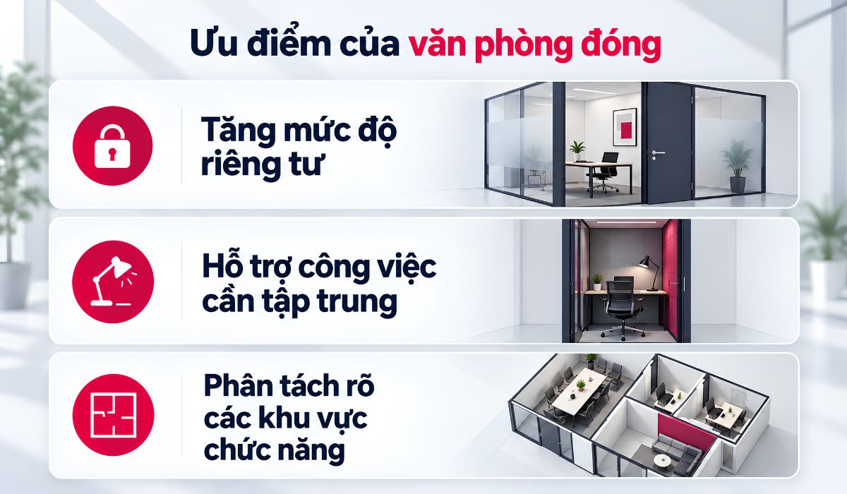 Ưu điểm của văn phòng đóng