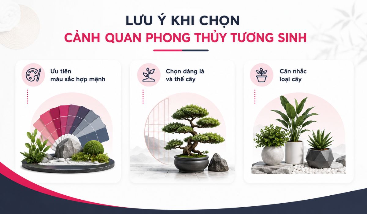 Lưu ý khi chọn cây phong thủy cho người mệnh Thủy