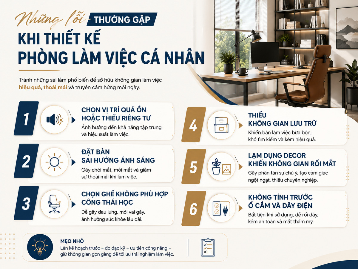 thiết kế phòng làm việc cá nhân