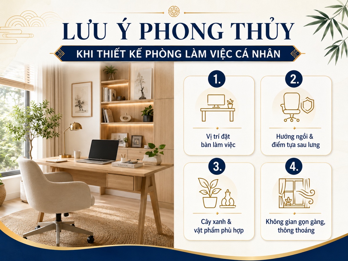 Lưu ý khi thiết kế phòng làm việc cá nhân