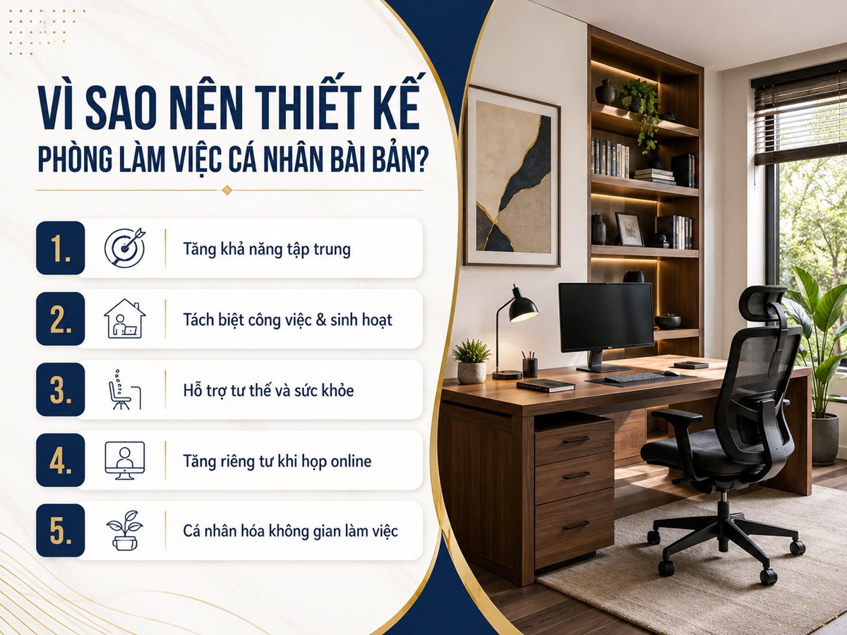 thiết kế phòng làm việc cá nhân