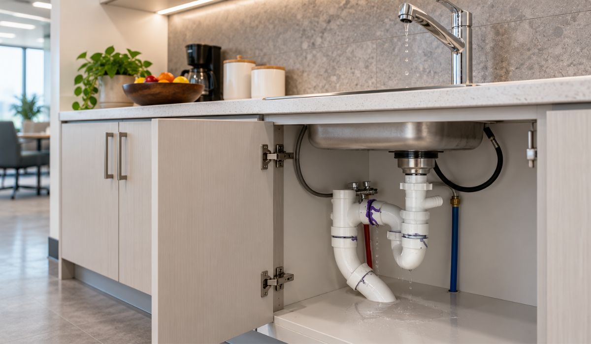 Lỗi hệ thống nước ở khu pantry