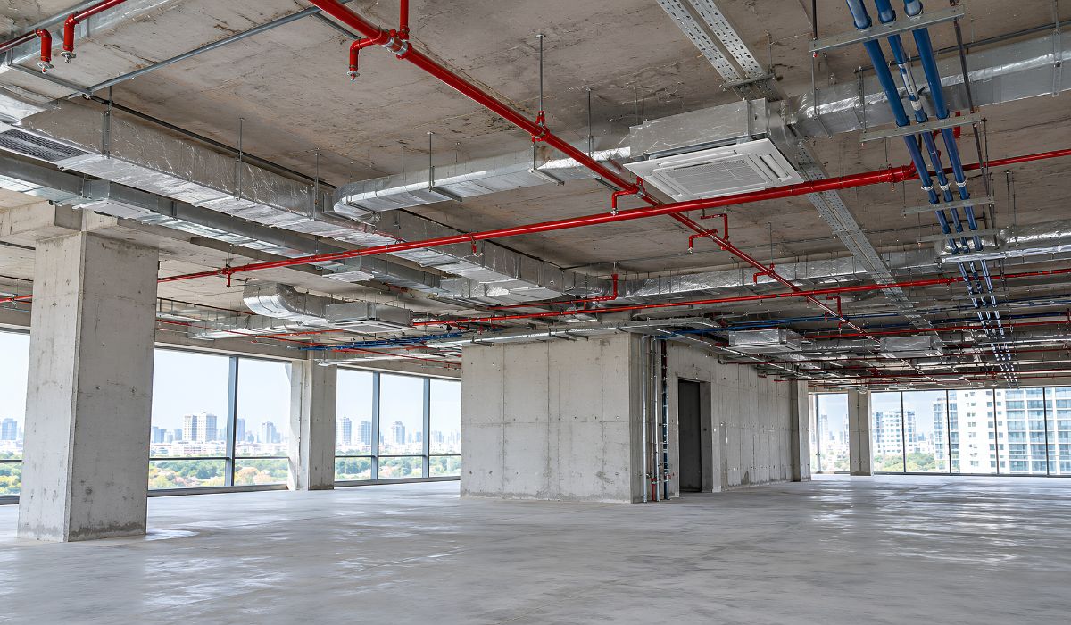Hệ thống cơ điện của khu vực thi công