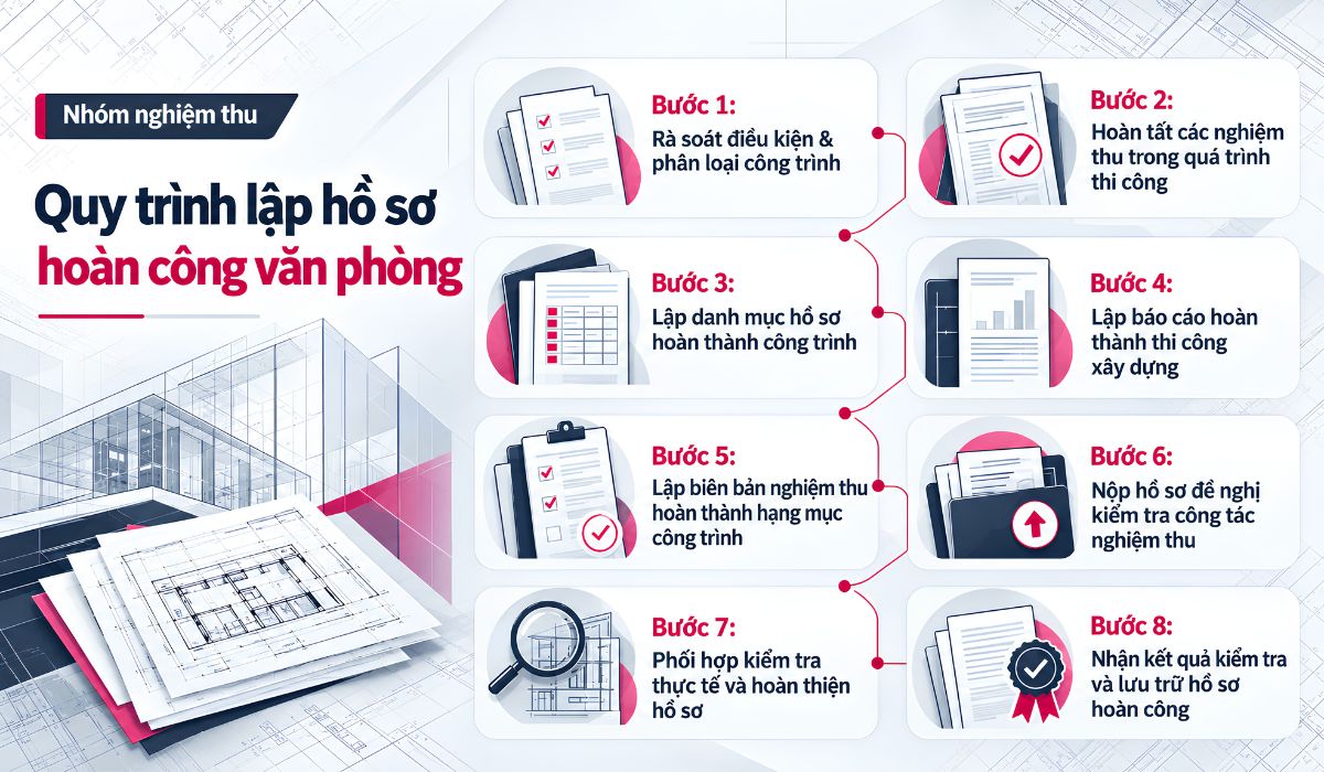 Quy trình lập hồ sơ hoàn công văn phòng