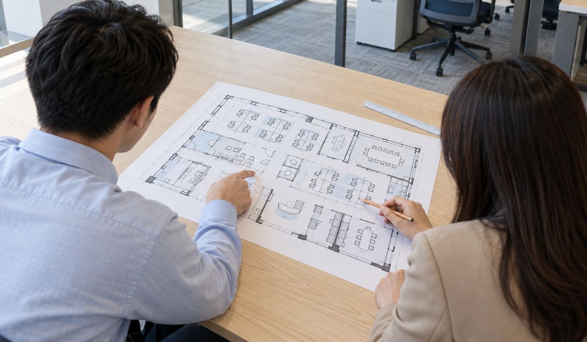 Thiết kế layout văn phòng