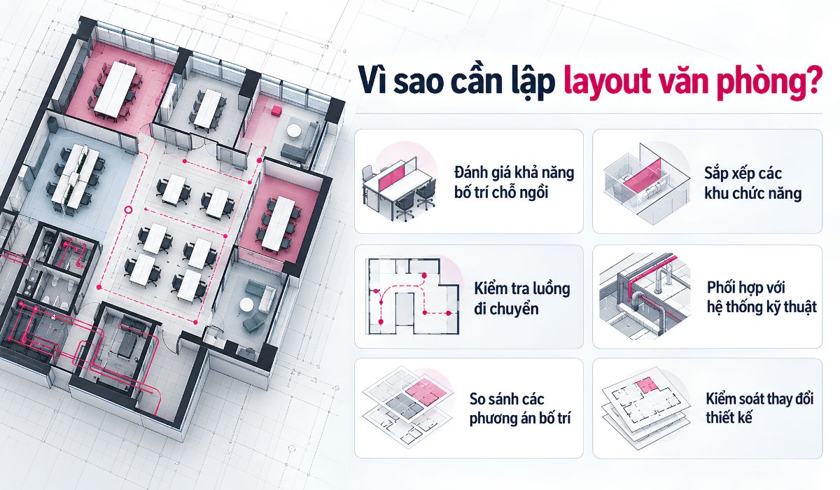 Lý do cần lập layout văn phòng