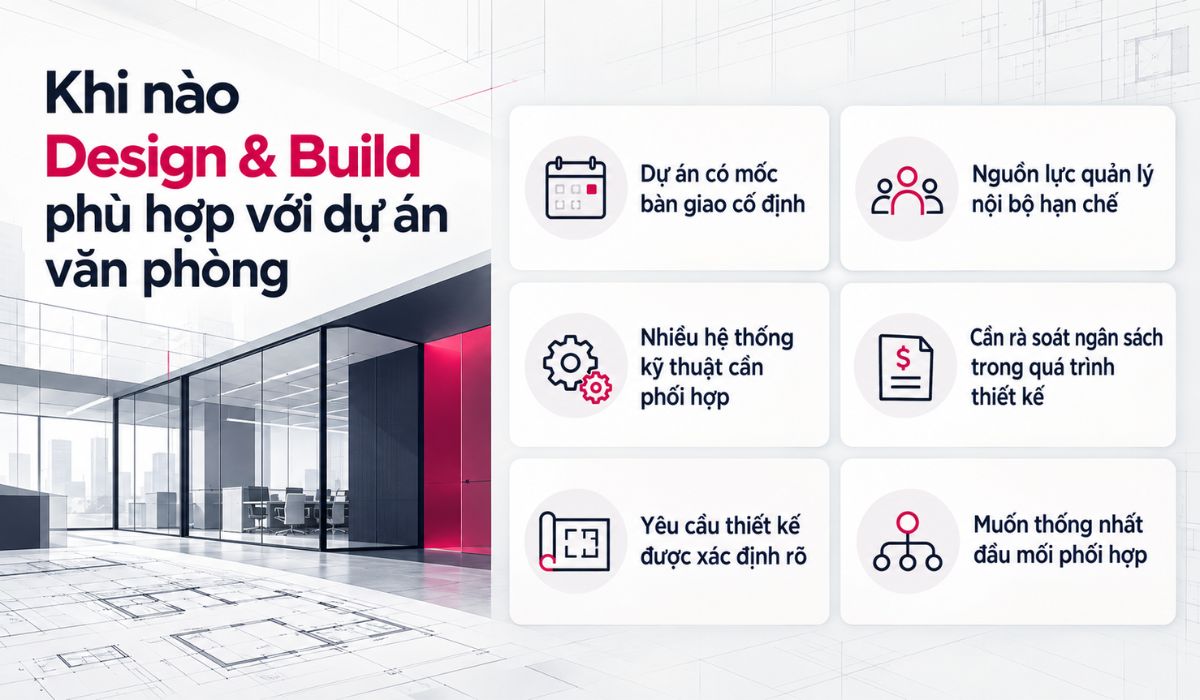 Trường hợp nên lựa chọn mô hình Design & Build