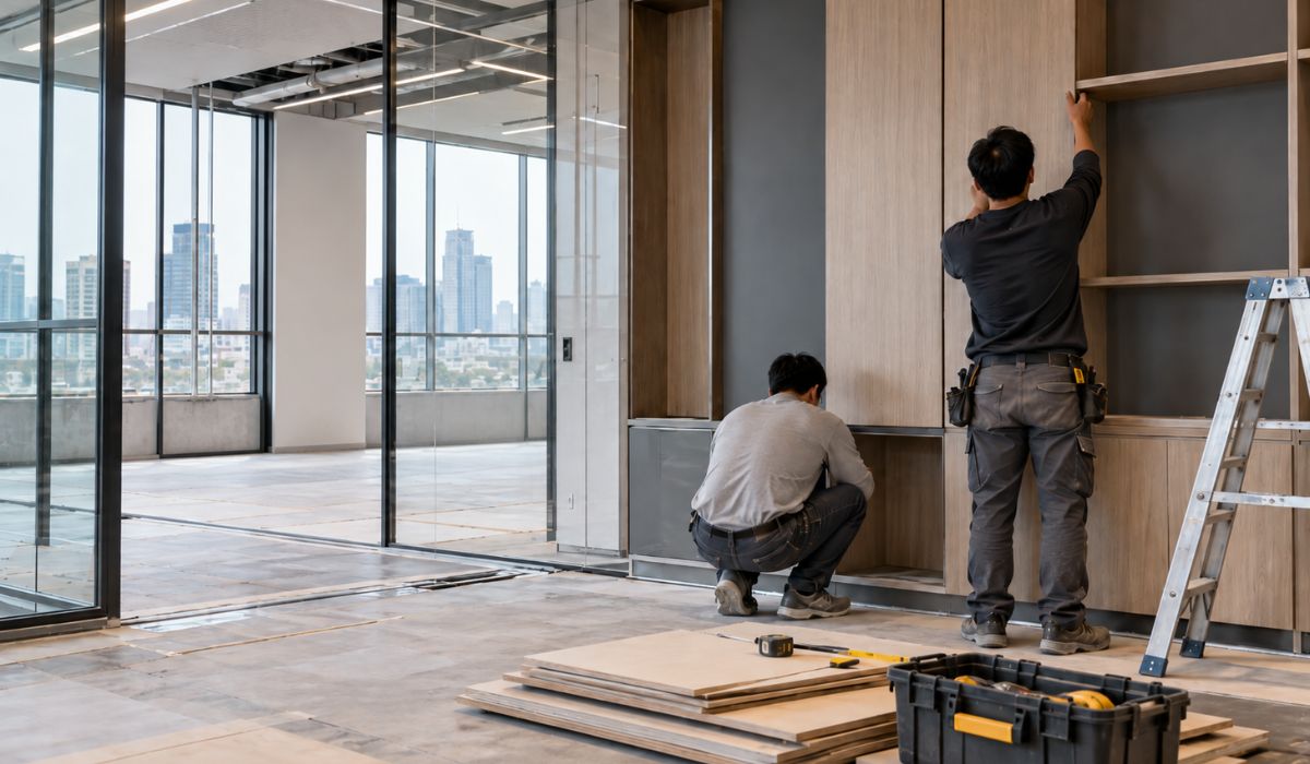 Thi công và cải tạo văn phòng