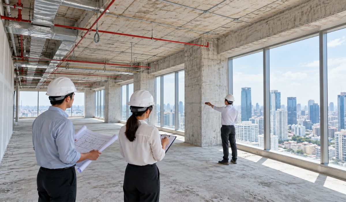 Khảo sát hiện trạng văn phòng trước khi cải tạo