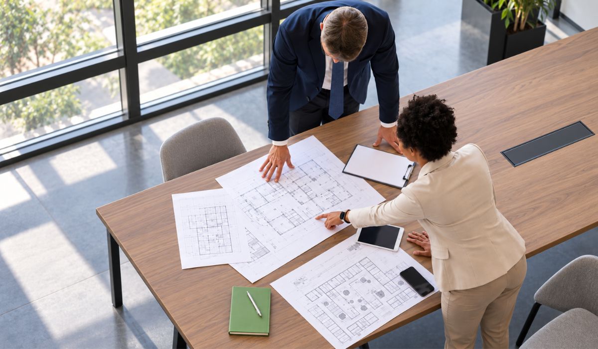 Đánh giá và xem xét bản vẽ thiết kế văn phòng