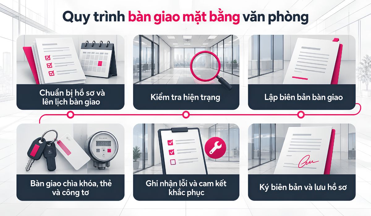 Quy trình bàn giao mặt bằng văn phòng